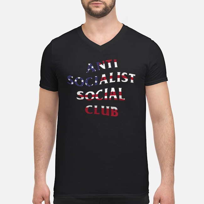American Flag Anti Socialist Social Club Shirt 5 American Flag Anti Socialist Social Club Guy V-neck
