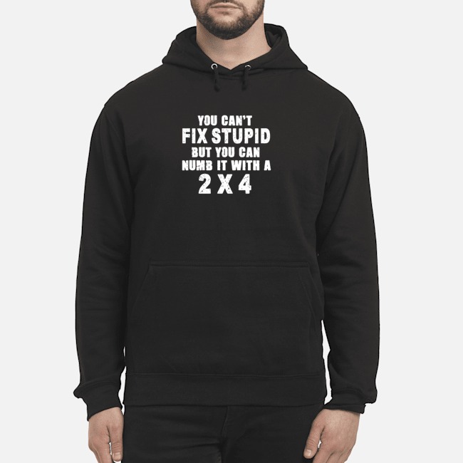 You Can't Fix Stupid But You Can Numb It With A 2X4 Shirt 7 You Can't Fix Stupid But You Can Numb It With A 2X4 Shirt