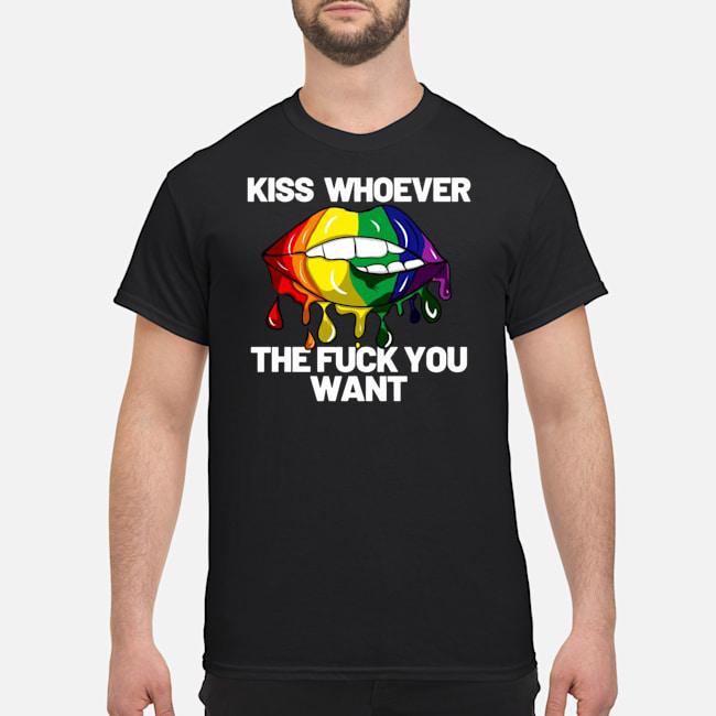 Lgbt Kiss Whoever The Fuck You Want Lips Shirt 1 Lgbt Kiss Whoever The Fuck You Want Lips Shirt 1