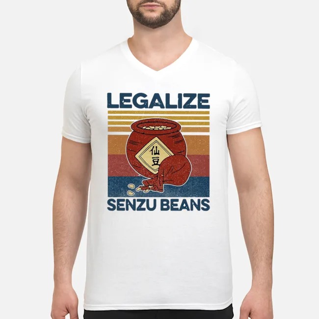 Legalize Senzu Beans Vintage Shirt 5 Legalize Senzu Beans Vintage Guy V-neck