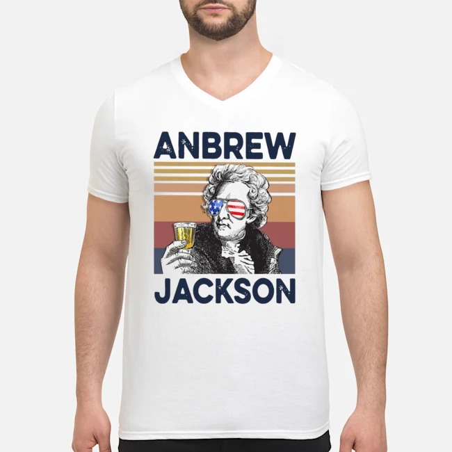 Beer Clinton Vintage Drink Beer Shirt 6 Anbrew Jackson Vintage Drink Beer Guy V-neck