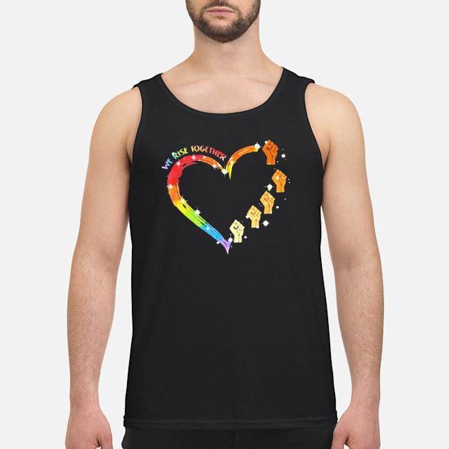 LGBT We Rise Together Hand Heart Shirt 6 LGBT We Rise Together Hand Heart Guy Tank Top