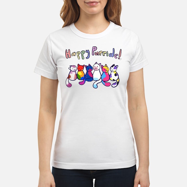 Cats Happy Purride Shirt 7 Cats Happy Purride Ladies Tee