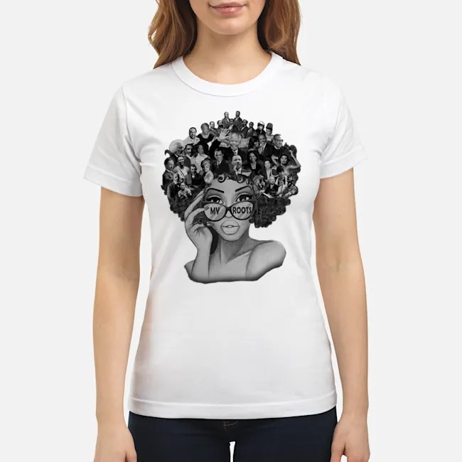 Afro Black Pride My Roots Shirt 7 Afro Black Pride My Roots Ladies Tee