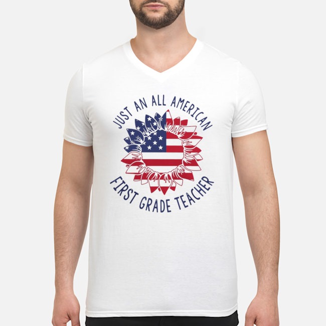 Just An All American First Grade Teacher Shirt 5 Just An All American First Grade Teacher Shirt