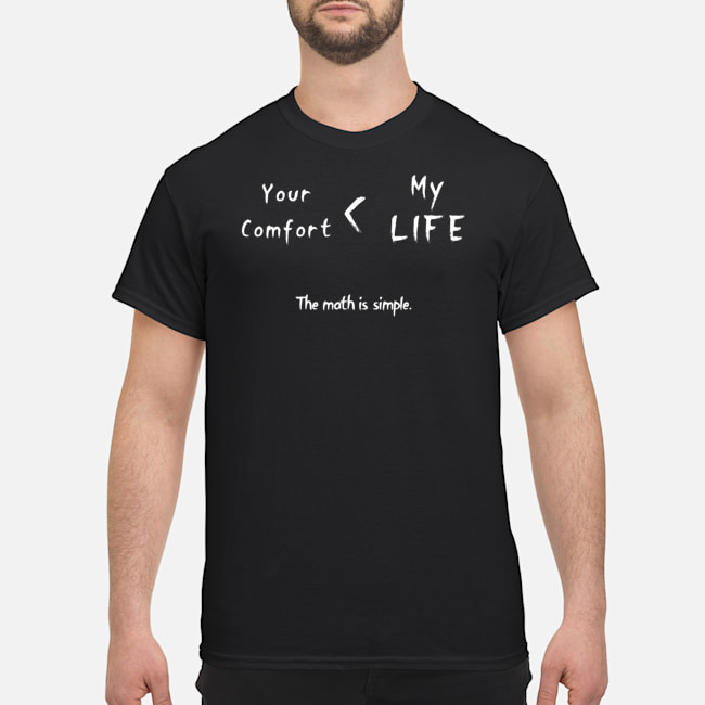 Comfort Zone Your Comfort My Life The Math Is Simple Shirt 1 Comfort Zone Your Comfort My Life The Math Is Simple Shirt