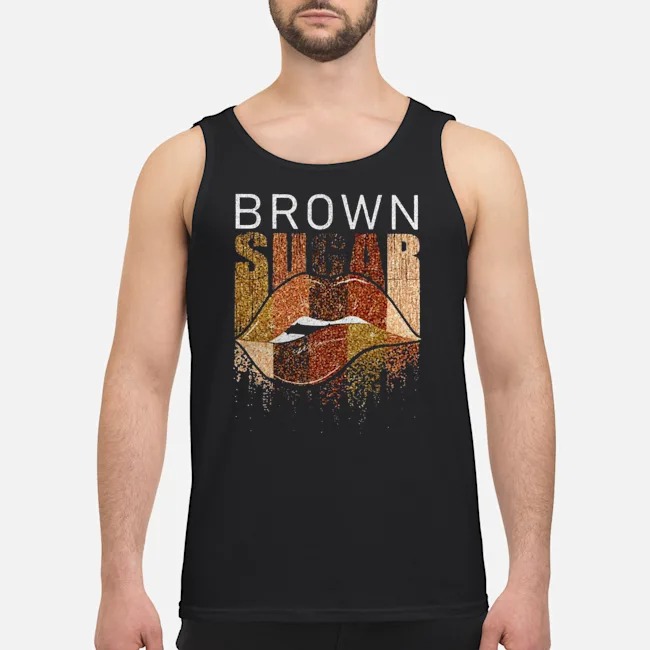 Lips Brown Sugar Shirt 6 Lips Brown Sugar Guy Tank Top
