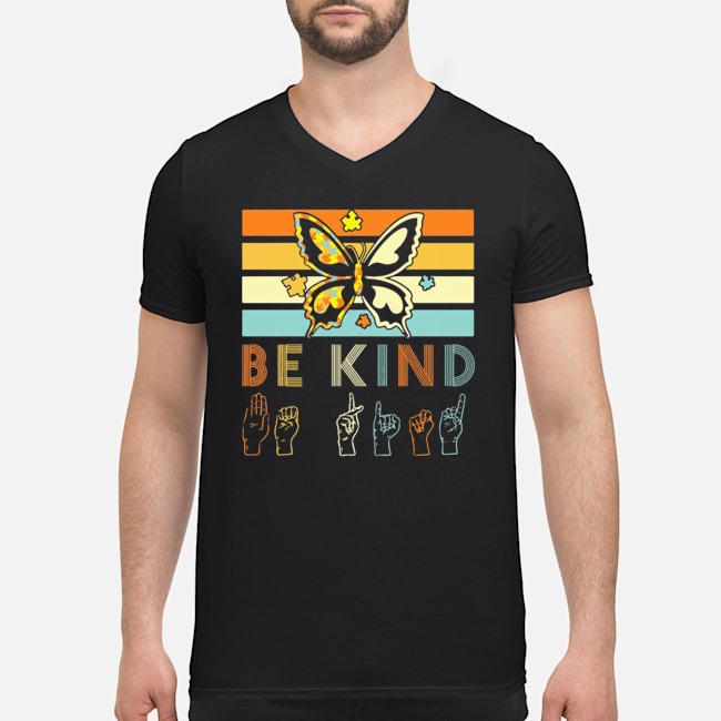 Vintage Sign Language Butterfly Autism Be Kind Lady Shirt 5 Vintage Sign Language Butterfly Autism Be Kind Lady Shirt