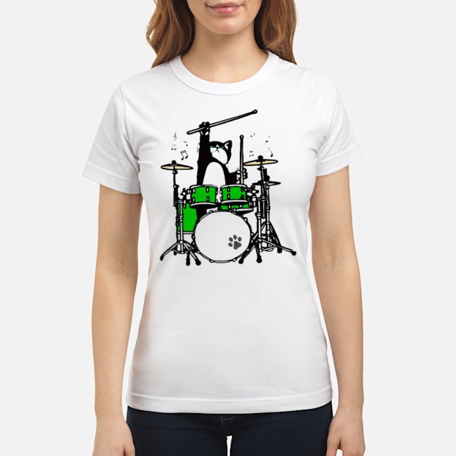 Drummer Cat Music Lover Musician Playing The Drums Shirt 7 Drummer Cat Music Lover Musician Playing The Drums Shirt
