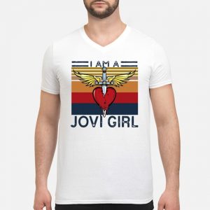 I Am A Jovi Girl Vintage Shirt 8 I Am A Jovi Girl Vintage Guy V-neck