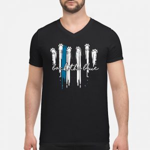 Dog Paw Back The Blue Shirt 8 Dog Paw Back The Blue Guy V-neck
