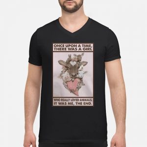 Cows Once Upon A Time There Was A Girl Who Really Loved Animals It Was Me The End Shirt 8 Cows Once Upon A Time There Was A Girl Who Really Loved Animals It Was Me The End Guy V-neck