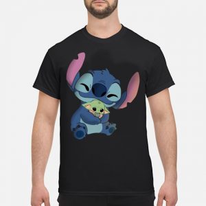 Baby Stitch Hug Baby Yoda Shirt 5 Baby Stitch Hug Baby Yoda Shirt
