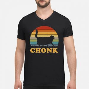 Cat Chonk Vintage Retro Shirt 8 Cat Chonk Vintage Retro Guy V-neck