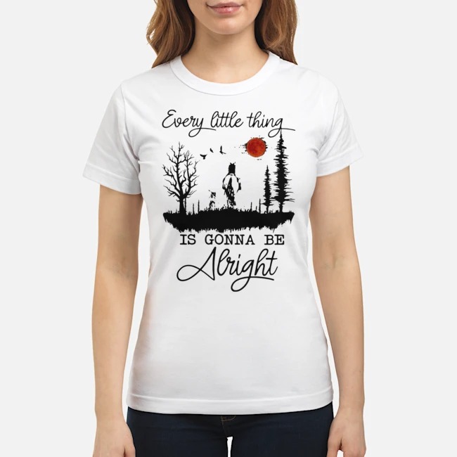 Horse And Sunset Every Little Thing Is Gonna Be Alright Shirt 7 Horse And Sunset Every Little Thing Is Gonna Be Alright Ladies Tee