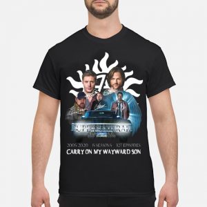 Supernatural 2005 2020 15 Seasons 327 Episodes Carry On My Wayward Son Shirt 5 Supernatural 2005 2020 15 Seasons 327 Episodes Carry On My Wayward Son Shirt