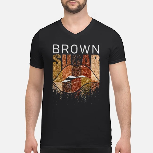 Lips Brown Sugar Shirt 5 Lips Brown Sugar Guy V-neck