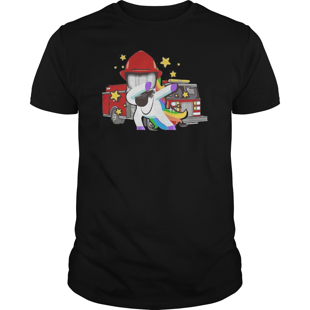 Firefighter Dabbing Unicorn Shirt 1 Firefighter Dabbing Unicorn Shirt