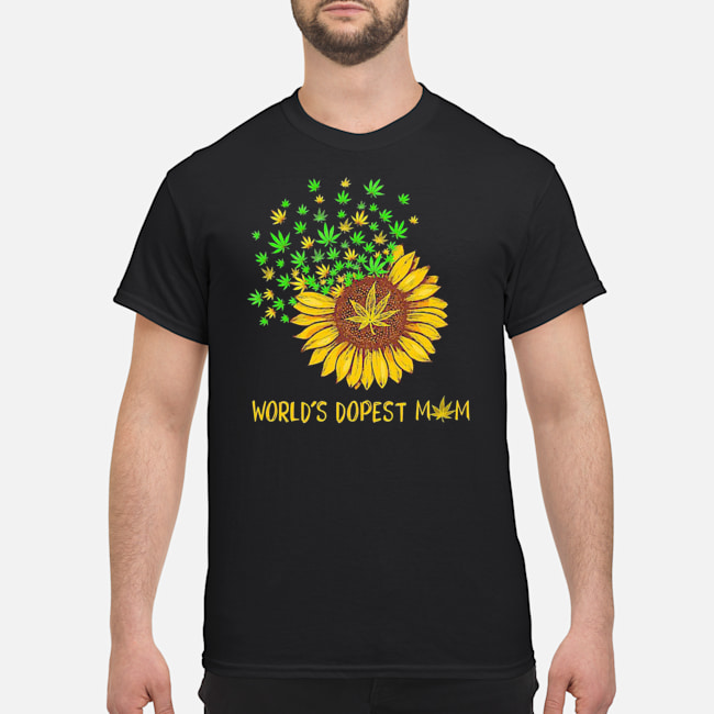 Weed Sunflower World's Dopest Mom Shirt 1 Weed Sunflower World's Dopest Mom Shirt
