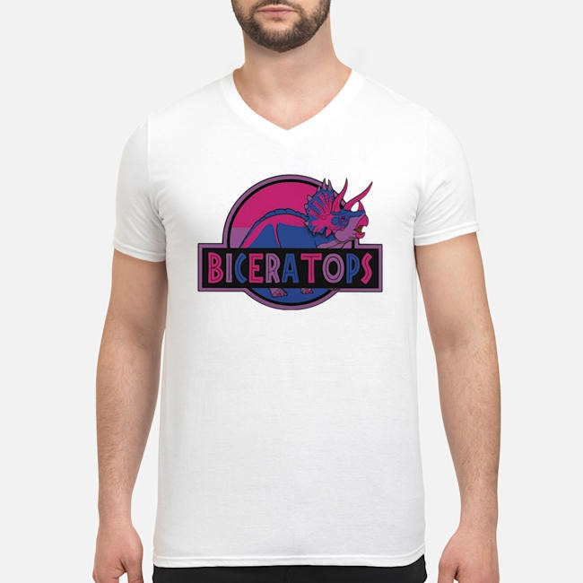 LGBT Biceratops Shirt 5 LGBT Biceratops Guy V-neck