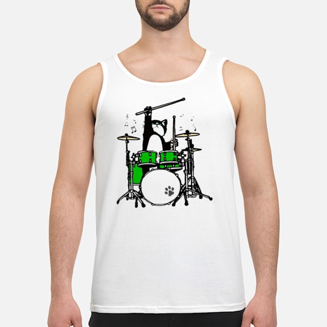 Drummer Cat Music Lover Musician Playing The Drums Shirt 6 Drummer Cat Music Lover Musician Playing The Drums Shirt
