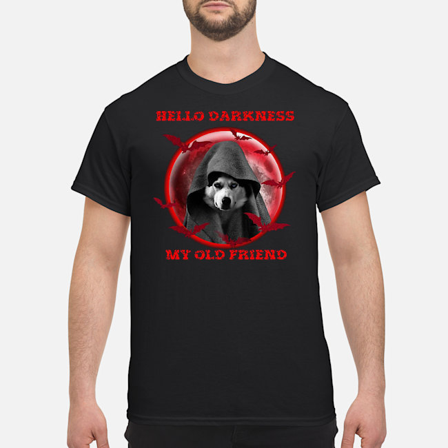 Black Dog Hello Darkness My Old Friend Halloween Moon Shirt 5 Black Dog Hello Darkness My Old Friend Halloween Moon Shirt