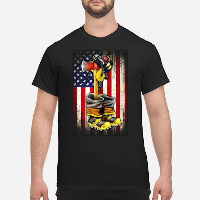 American Flag Proud Firefighter Shoes Shirt 5 American Flag Proud Firefighter Shoes Shirt