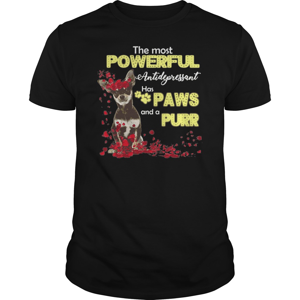 Dog The Most Powerful Antidepressant Has Paws And A Purr Shirt 5 Dog The Most Powerful Antidepressant Has Paws And A Purr Shirt