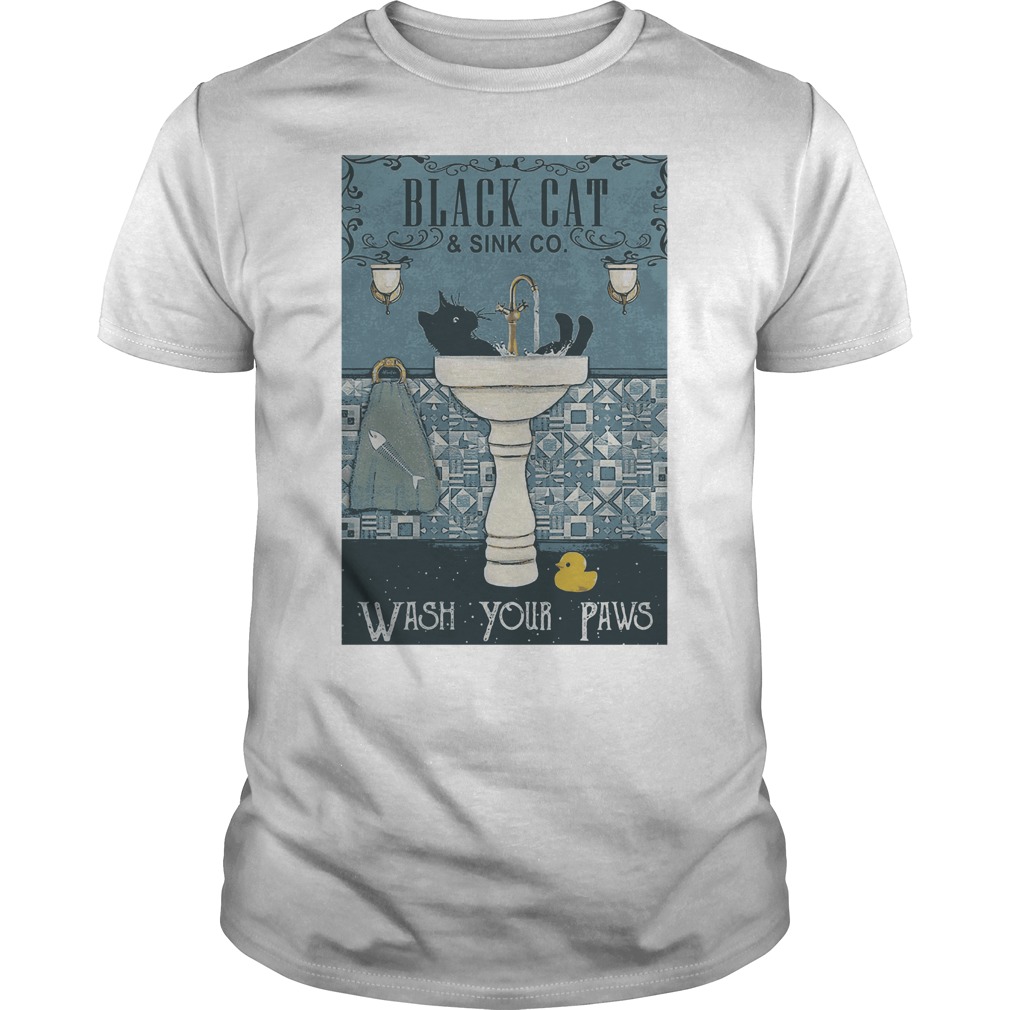 Black Cat And Sink Co Wash Your Paws Shirt 5 Black Cat And Sink Co Wash Your Paws Shirt