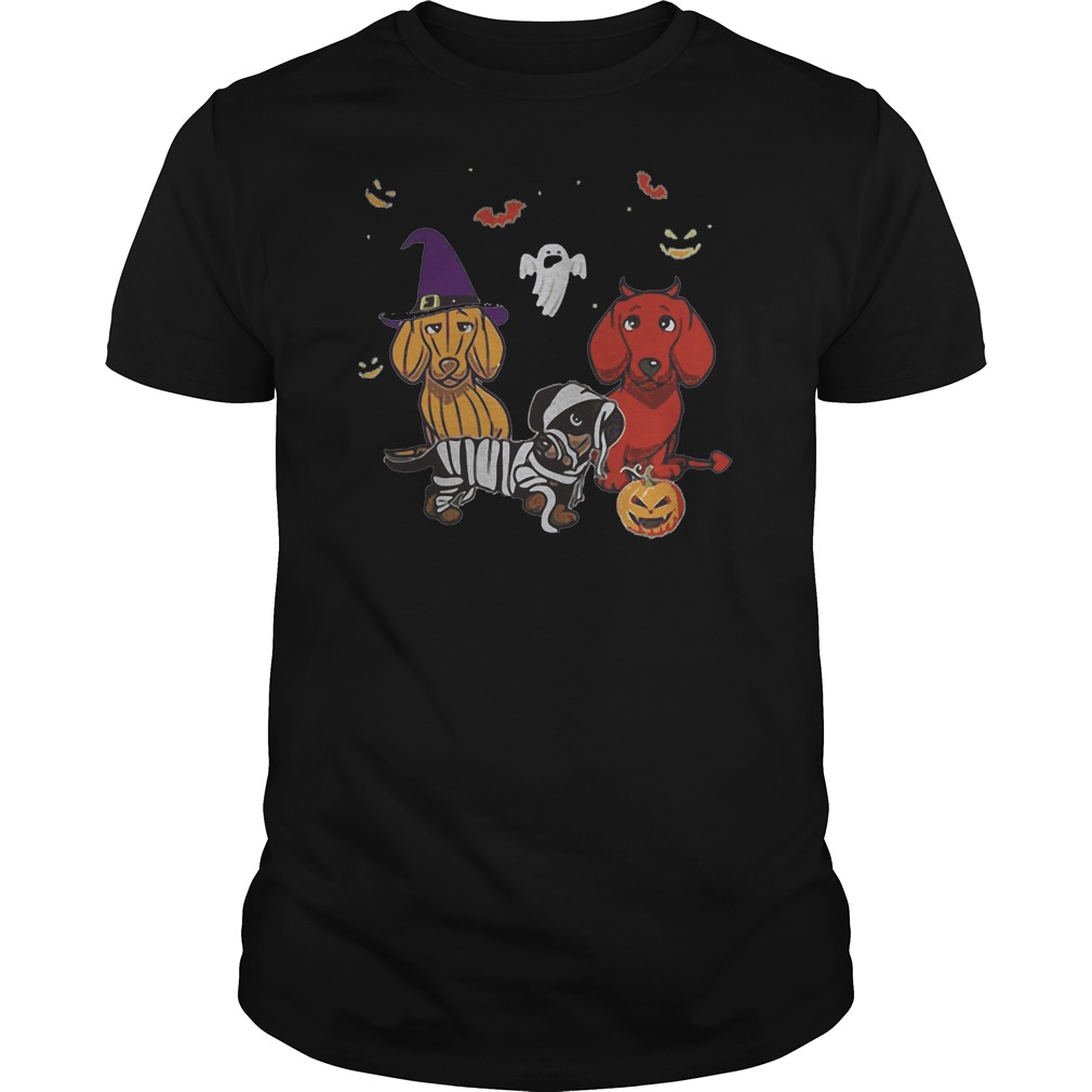 Dachshund Doxie Witch Devil Pumpkin Halloween Shirt 5 Dachshund Doxie Witch Devil Pumpkin Halloween Shirt