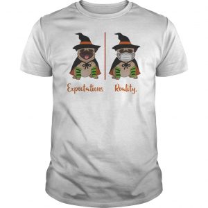Pug Dog Witch Expectations Reality Halloween Shirt 5 Pug Dog Witch Expectations Reality Halloween Shirt