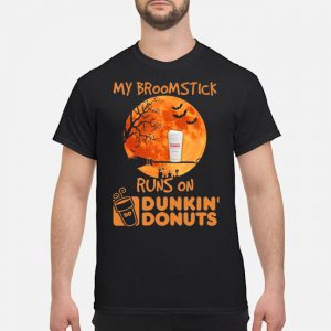 Moon Halloween My Broomstick Runs On Dunkin' Donuts Shirt 5 Moon Halloween My Broomstick Runs On Dunkin' Donuts Shirt