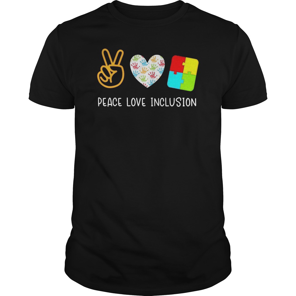 Peace Love Inclusion Sped Teacher Gift Shirt 5 Peace Love Inclusion Sped Teacher Gift Shirt