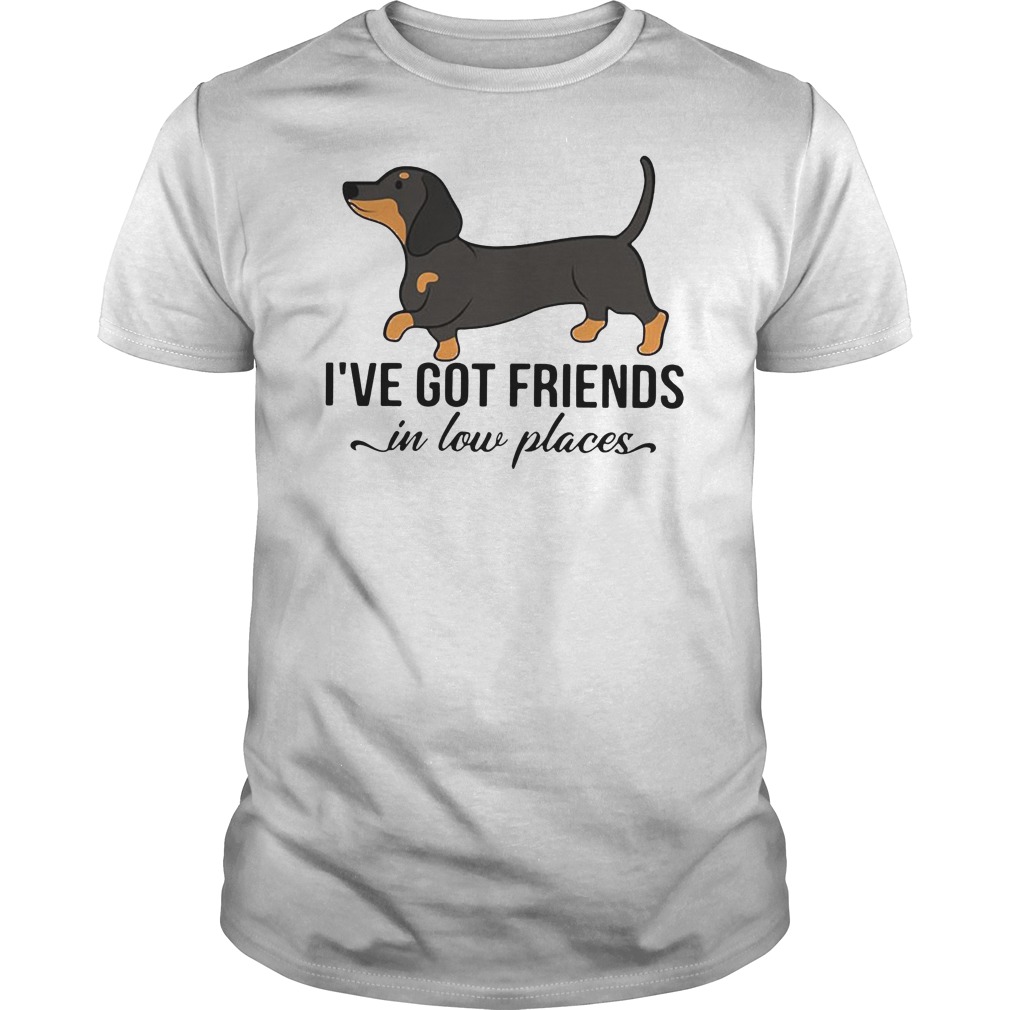 Dachshund Sassy I've Got Friends In Low Places Shirt 5 Dachshund Sassy I've Got Friends In Low Places Shirt