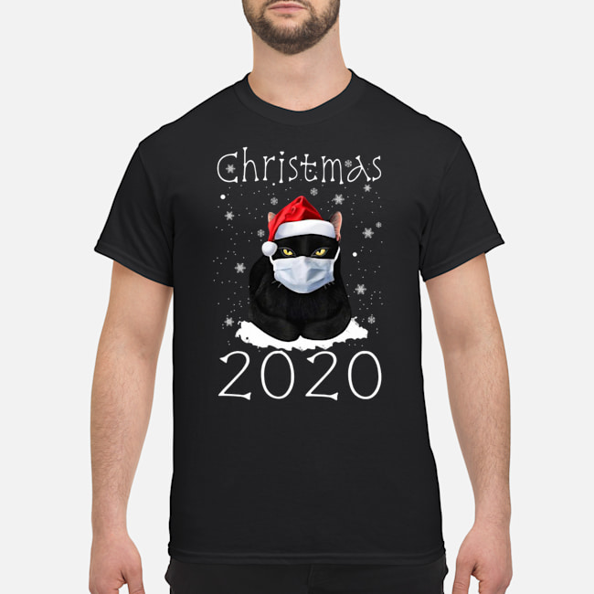 Christmas 2020 Black Cat Wearing Face Mask Shirt 5 Christmas 2020 Black Cat Wearing Face Mask Shirt