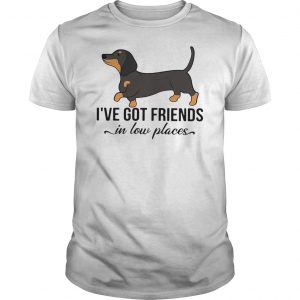 Dachshund Sassy I've Got Friends In Low Places Shirt 5 Dachshund Sassy I've Got Friends In Low Places Shirt