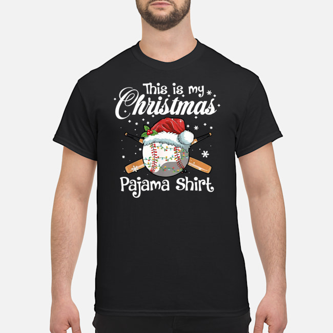 This Is My Christmas Baseball Pajama Shirt 5 This Is My Christmas Baseball Pajama Shirt