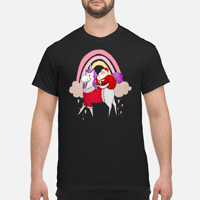 Santa Claus Riding A Unicorn Christmas Shirt 5 Santa Claus Riding A Unicorn Christmas Shirt