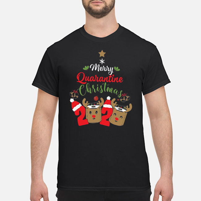Merry Quarantine Christmas 2020 Toilet Paper Reindeer Shirt 5 Merry Quarantine Christmas 2020 Toilet Paper Reindeer Shirt