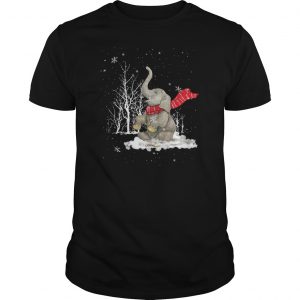 Elephant Snow Scarf Christmas Shirt 5 Elephant Snow Scarf Christmas Shirt 6