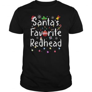 Santa's Favorite Redhead Christmas Shirt 5 Santa's Favorite Redhead Christmas Shirt 6