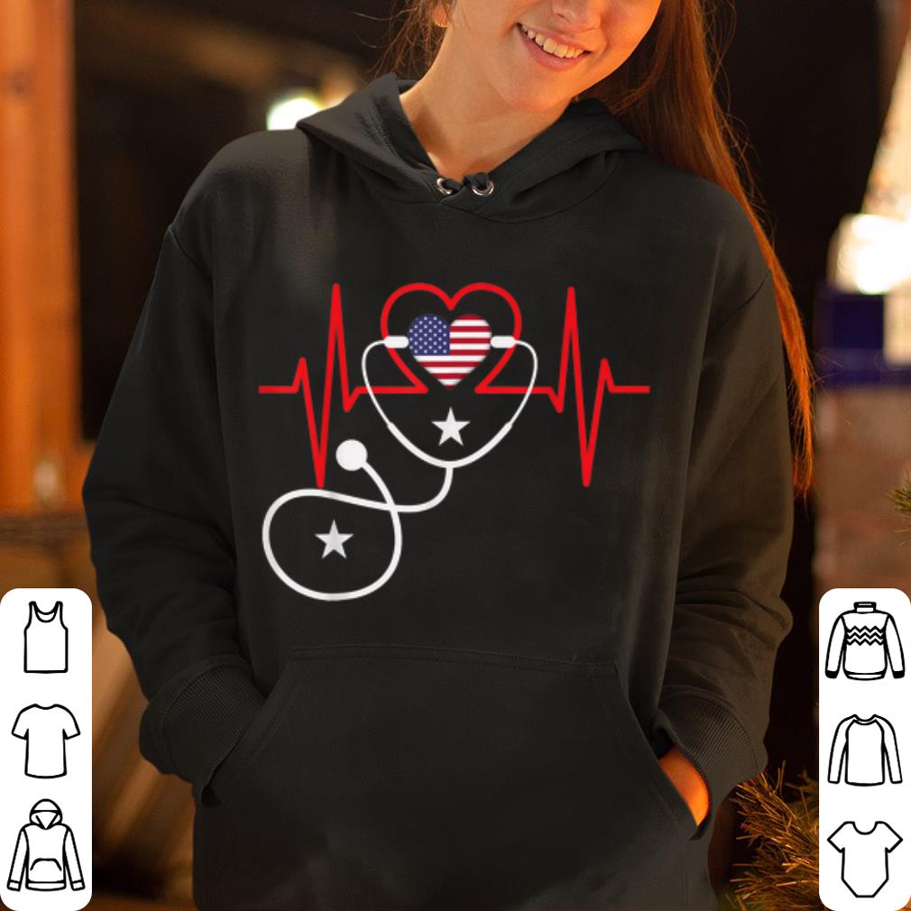 American Heart Beats 4th July shirt 4 - American Heart Beats 4th July shirt