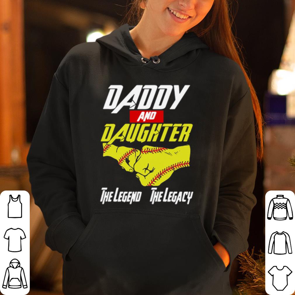 Baseball daddy and daughter the legend and the legacy marvel avengers shirt 4 - Baseball daddy and daughter the legend and the legacy marvel avengers shirt
