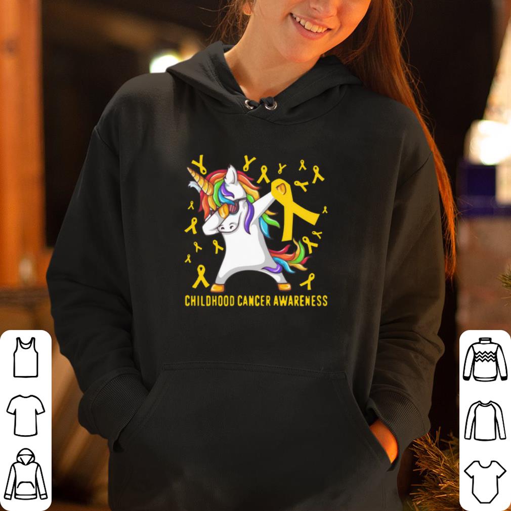 Childhood Cancer Awareness Dabbing Unicorn Warrior shirt 4 - Childhood Cancer Awareness Dabbing Unicorn Warrior shirt