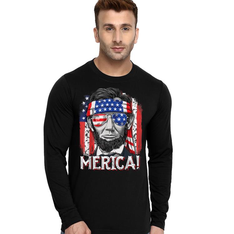 Merican Flag president Abraham Lincoln shirt 4 - Merican Flag president Abraham Lincoln shirt