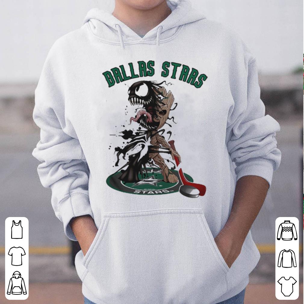 NHL Dallas Stars Hockey Venom Groot Guardians Of The Galaxy Racerback Tank shirt 4 - NHL Dallas Stars Hockey Venom Groot Guardians Of The Galaxy Racerback Tank shirt