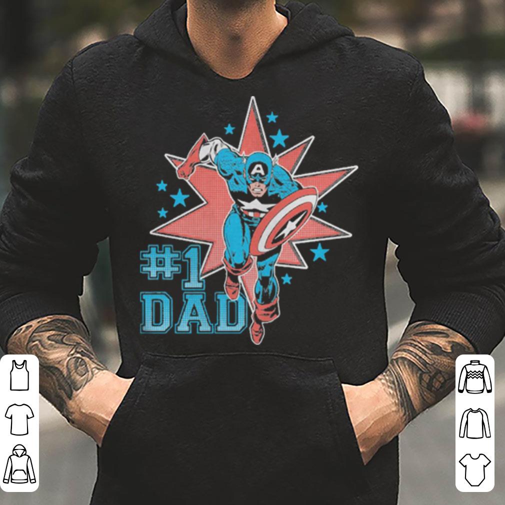 Number One Dad Captain America shirt 4 - Number One Dad Captain America shirt
