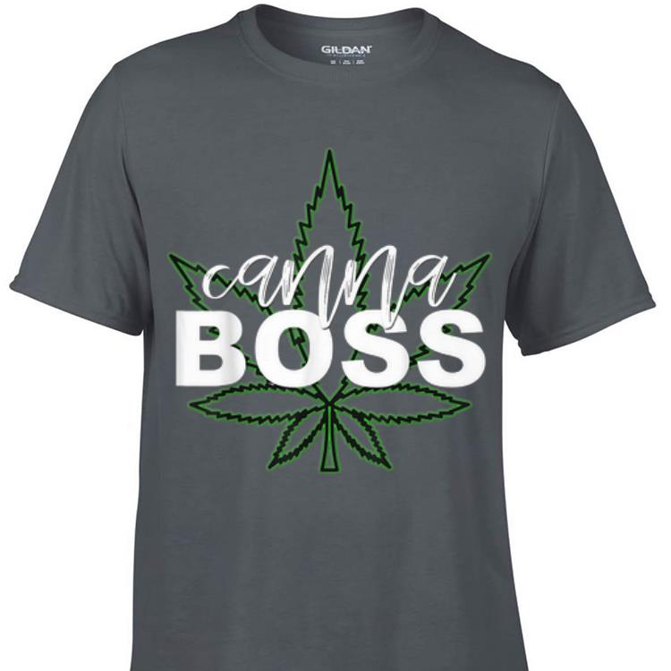 Awesome Canna Boss with Hemp Leaf CBD shirt 1 - Awesome Canna Boss with Hemp Leaf CBD shirt
