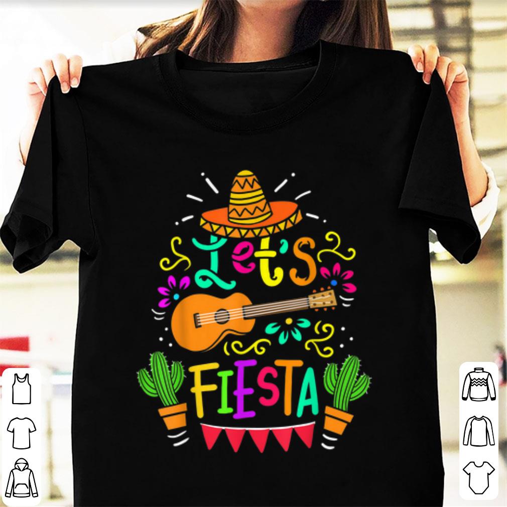 Awesome Cinco De Mayo Let s Fiesta Guitar Cactus shirt 1 2 - Awesome Cinco De Mayo Let's Fiesta Guitar Cactus shirt