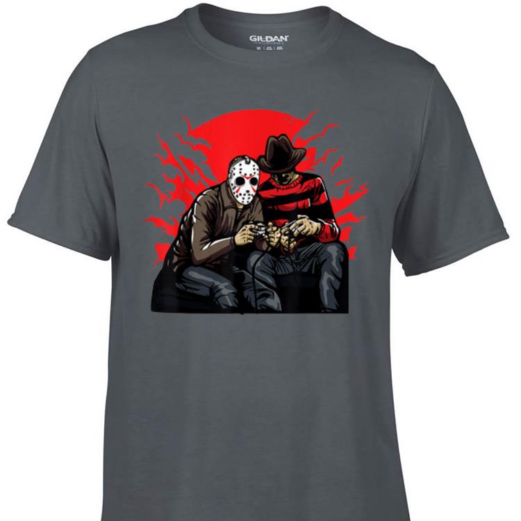 Awesome Horror Gamers Jason and Freddy shirt 1 - Awesome Horror Gamers Jason and Freddy shirt